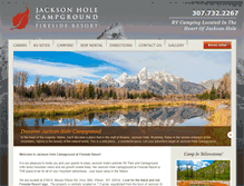 Tablet Screenshot of jacksonholecampground.com